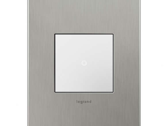 legrand adorne 1 gang brushed stainless steel square metal wall plate 8