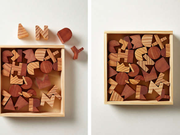 alphabet wood block set 8