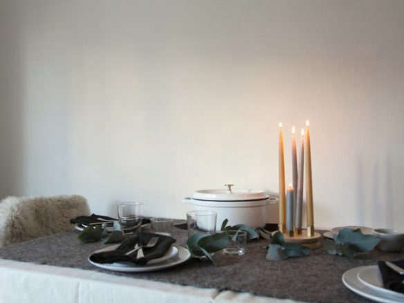 Steal This Look A NordicInspired Holiday Table DIY Candelabra Included portrait 3