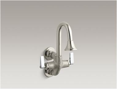 Cannock double lever handle wash sink faucet
