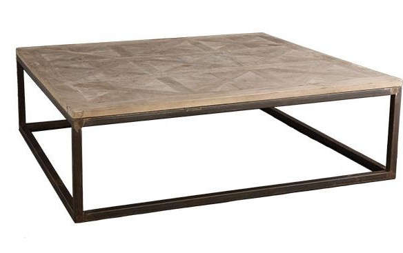 square parquet top coffee table 8