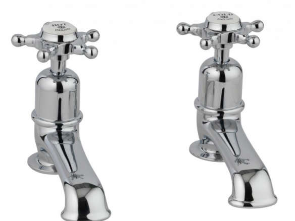 classic basin taps with skye heads & standard spout 8