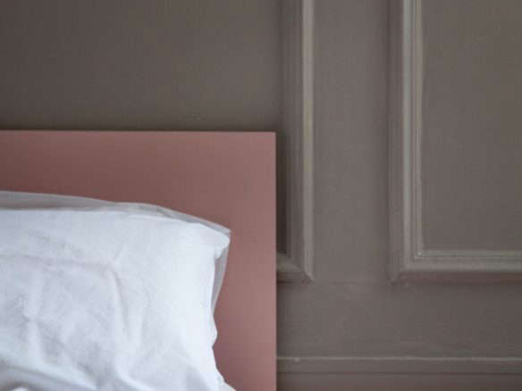 DIY Paneled Wood Headboard A Finnish Bloggers Clever Bedroom Upgrade portrait 17