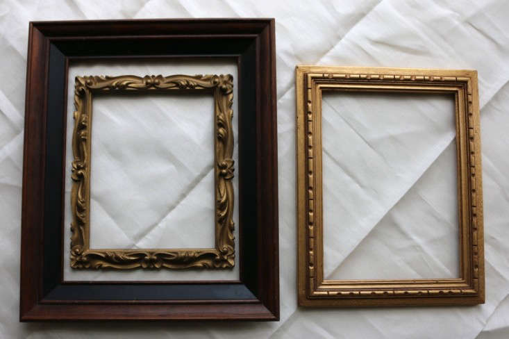 Diy Repurposing A Vintage Frame, How To Make Black Picture Frames Look Vintage