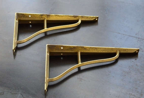 futagami brass shelf brackets 8