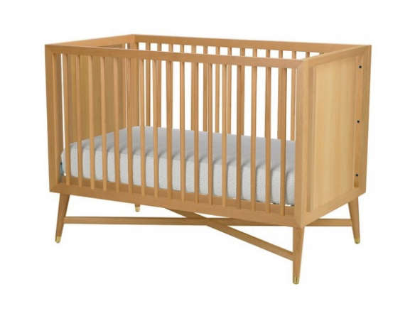 mid century natural crib 8
