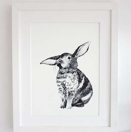 bunny framed print 8