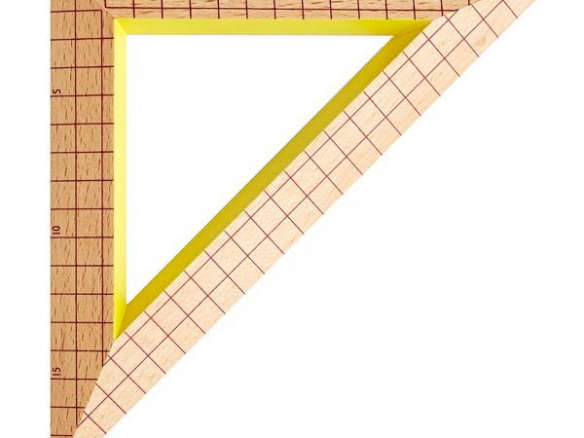 wooden triangle ruler 8