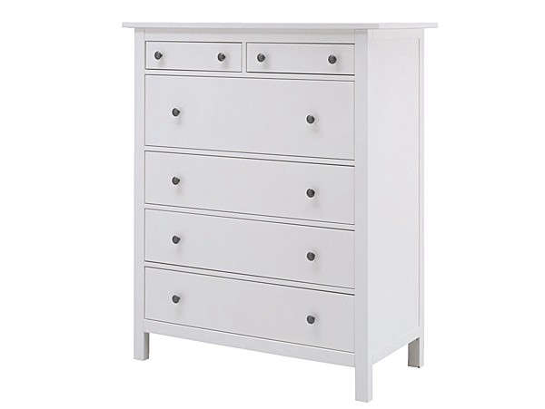 Hemnes 6 Drawer Chest White, Grey Child Dresser Ikea