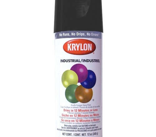 krylon 1602 ultra flat black spray paint 12oz 8