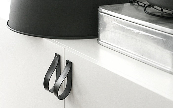 Diy Knotted Leather Drawer Pulls, Black Leather Drawer Pulls