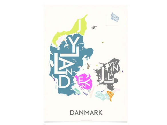 Denmark City Poster Map portrait 7