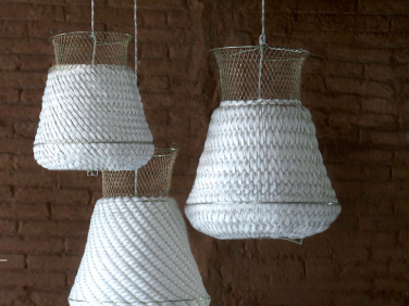 Net Gains 5 Fishing Baskets as Sculptural Lights portrait 10
