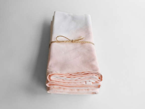 cotton dip dyed napkin (pale sunset) 8