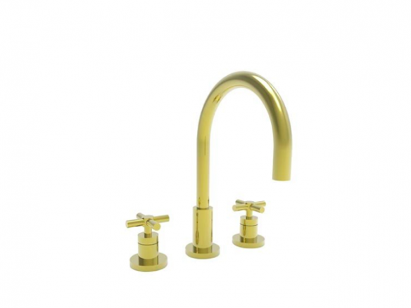 newport brass 9911 east linear double handle widespread kitchen faucet 8