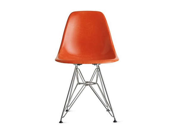 eames molded fiberglass wire base side chair 8