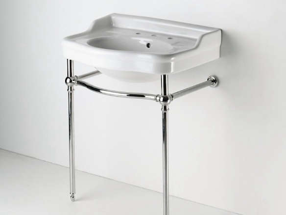 palladio metal round two leg single washstand 8