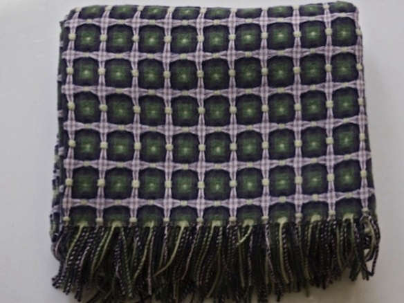 paulette rollo’s lilac and green throw 8