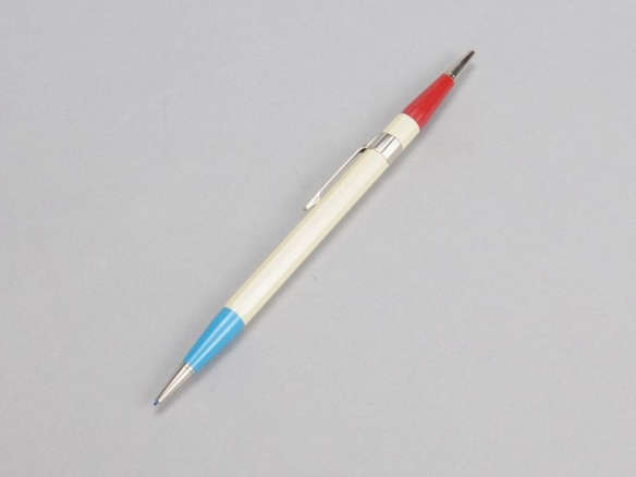 Autopoint Twinpoint  Pencil  .7mm red--blue with ivory barrel  #273
