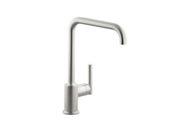 kohler k 7507 cp purist primary swing spout kitchen faucet without spray 8