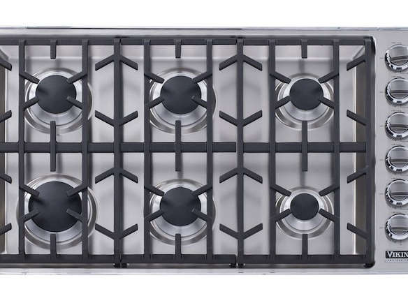viking 36 in. stainless gas cooktop – vgc5366bss 8
