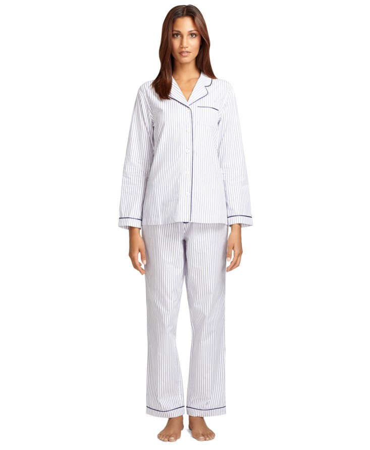 Brooks Brothers' Cotton Poplin Stripe Pajamas