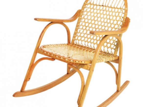 snowshoe oak rocking chair 8