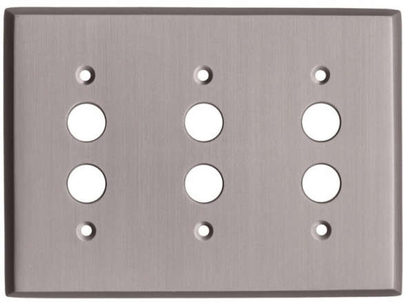 lewis triple push button switchplate 8