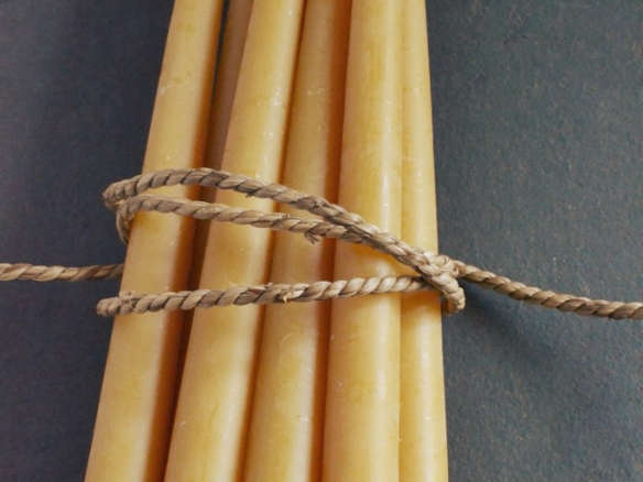 beeswax candles – pair 8