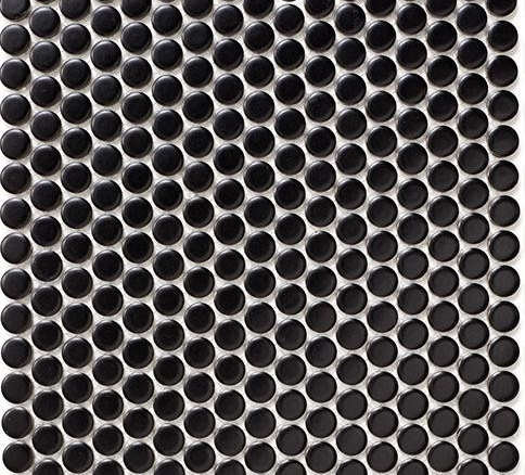 pennyround tiles : black matte 8