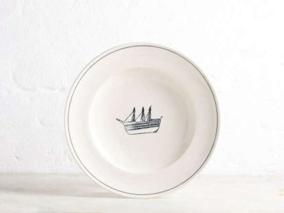 Britannia Porcelain Ship Bowl portrait 3