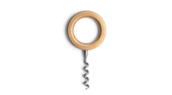 bronze corkscrew wine opener design  