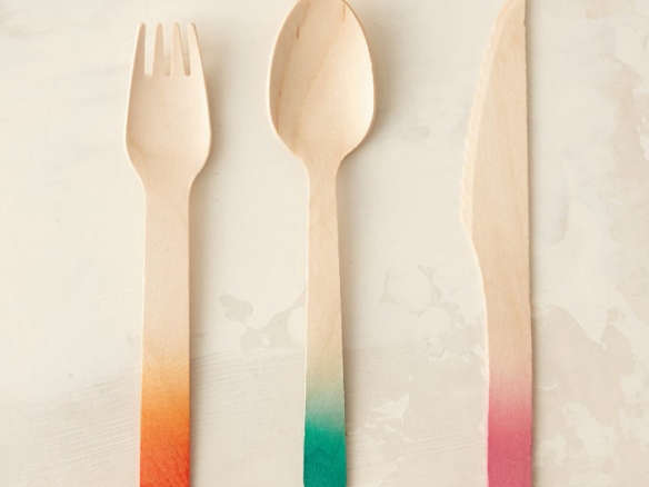 color dipped birch cutlery 8
