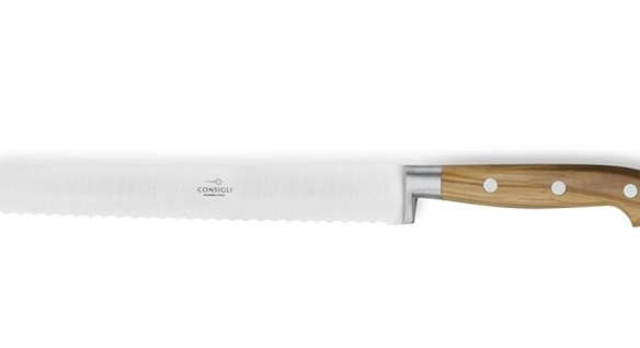 consigli olivewood bread knife 8