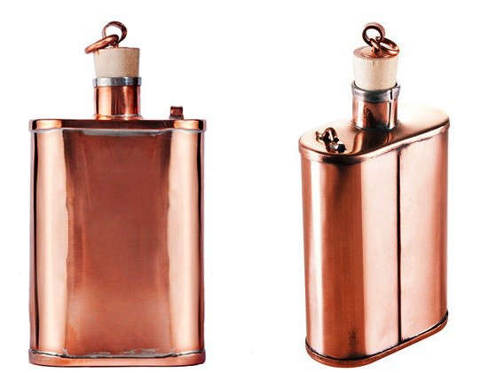 Handmade Copper Flask portrait 42
