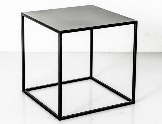 minimalist mid century modern steel end table 8