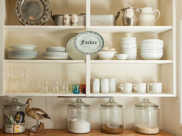 dionne kitchen shelf with plate  