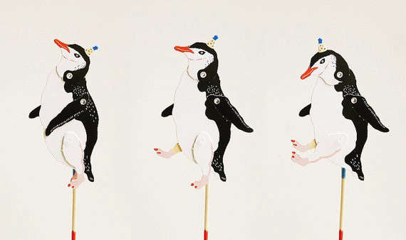 diy paper puppet – penguin 8