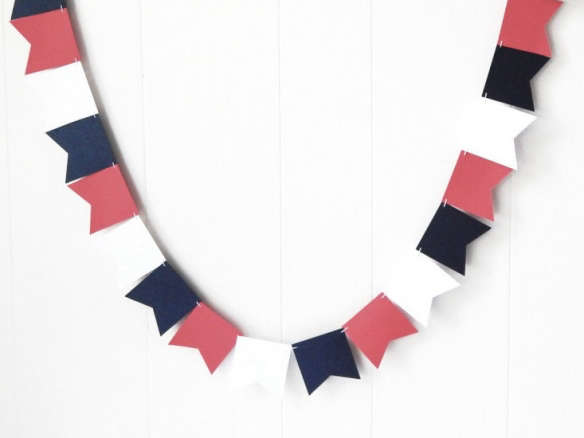 red white blue flag bunting 8