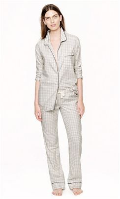 pajama set in gingham flannel 8