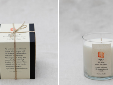 five elements soy candle  