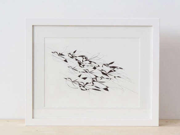 father rabbit framed print : flock of dreaming birds 8