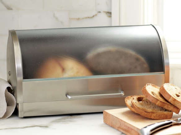 glass & stainless steel bread box 8