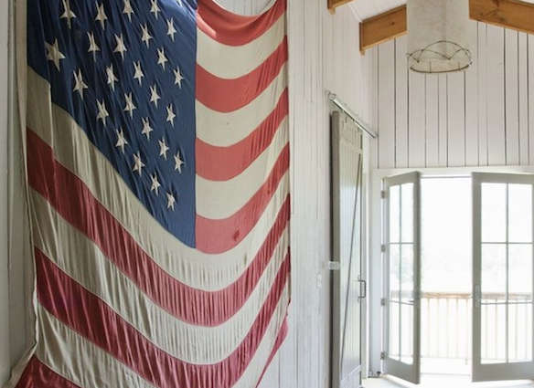 hallway american flag promo  