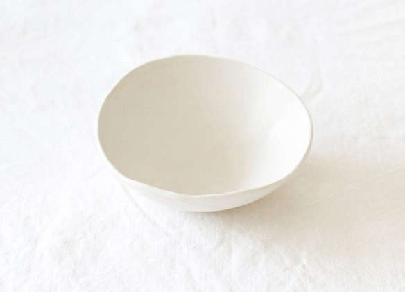 handmade white ceramic small dish 8