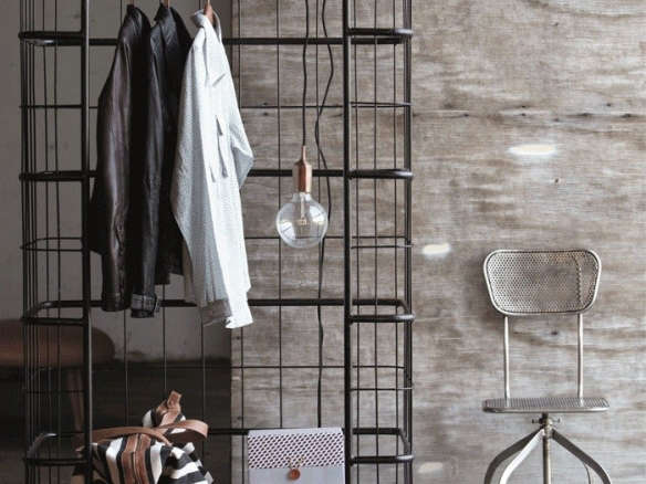 very cool industrial clothes rack 8