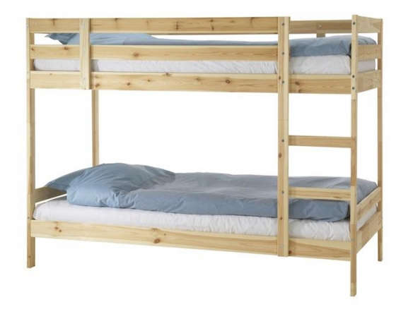 mydal bunk pine bed frame 8