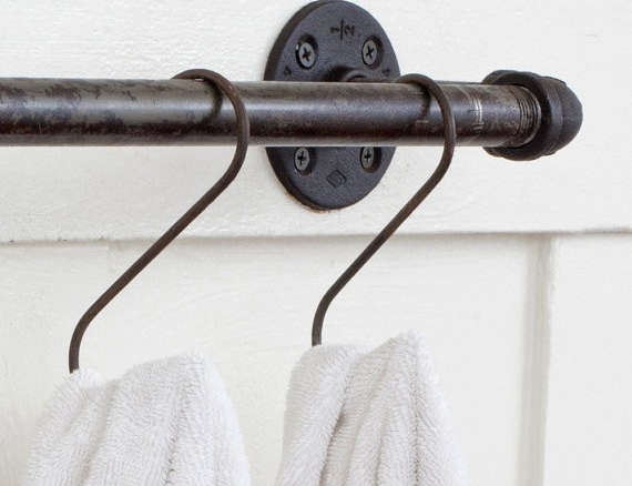 plumbing pipe towel bars 8