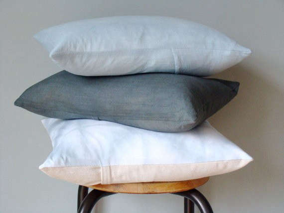 cotton flour sack pillow cover 8