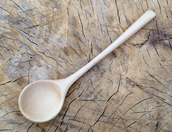 hand carved maple cooking spoon 8